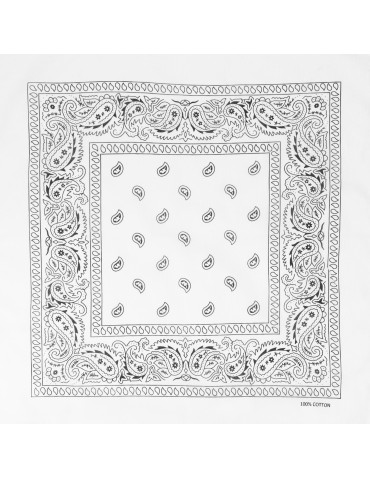 Szale i chusty - Bandana chusta bawełniana BIAŁY - produkt 2