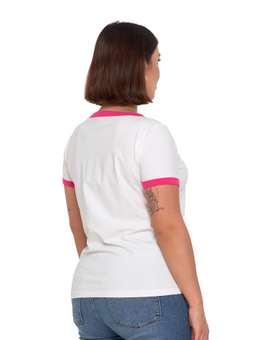 Koszulki i topy - Koszulka damska t-shirt Slim Fit z napisami RÓŻOWY - produkt 12