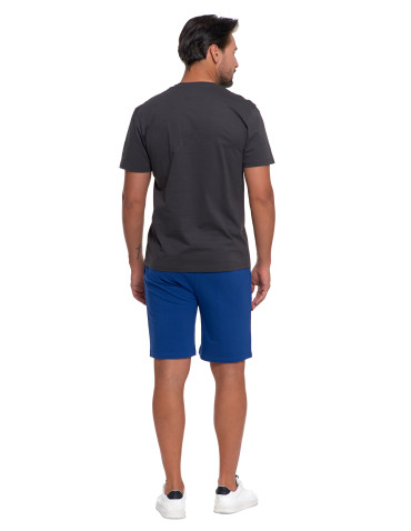 Koszulki, topy, koszule - T-shirt męski bawełniany bez bocznych szwów GRAFIT - produkt 2
