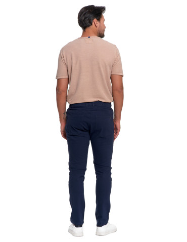 Spodnie - Męskie spodnie chino GRANATOWY - produkt 3
