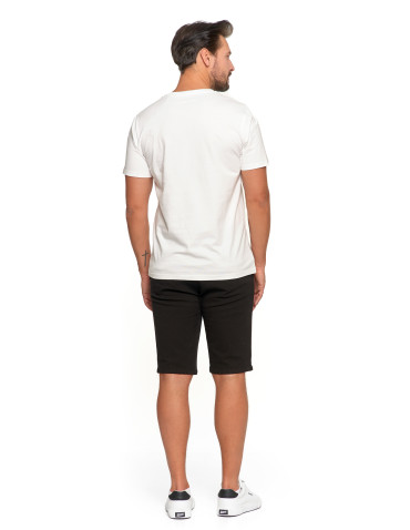 Koszulki, topy, koszule - Koszulka męska T-shirt bawełniany z nadrukiem BIAŁY - produkt 3