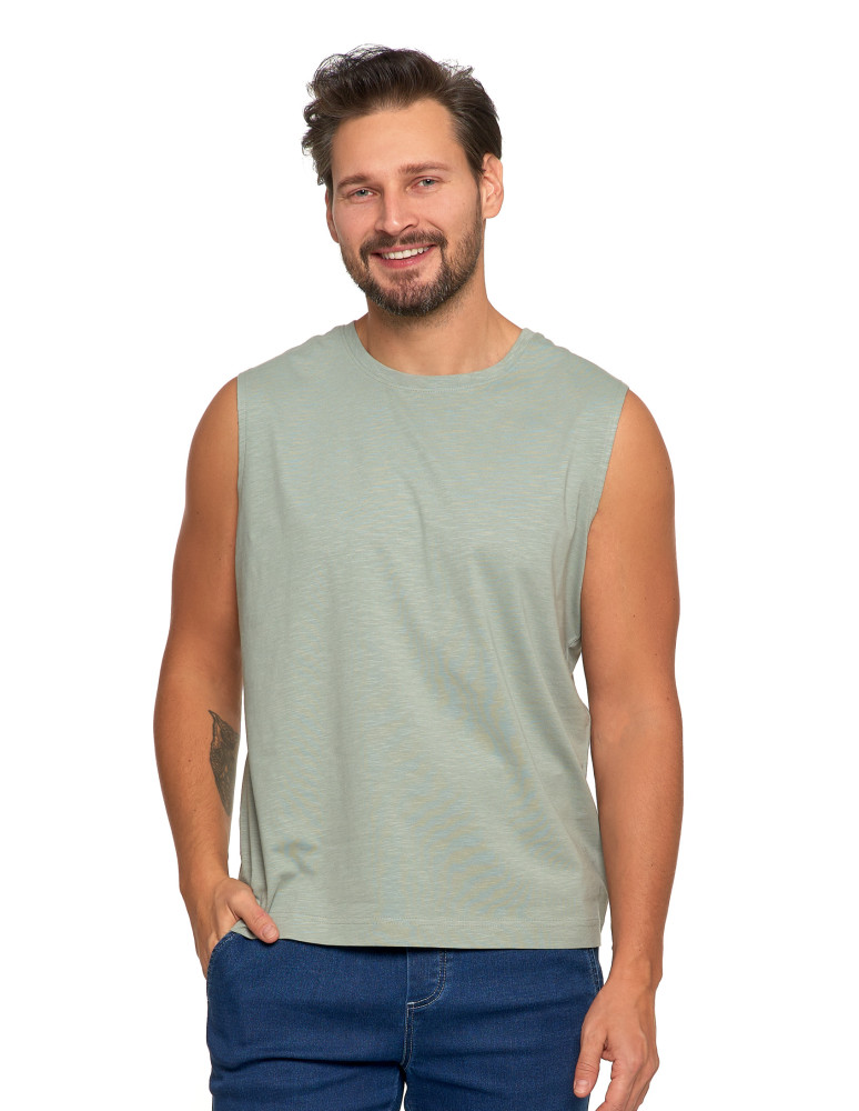 Koszulki, topy, koszule - Męska koszulka tank top SZARY - produkt moraj.pl 1
