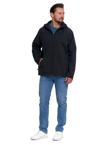 Odzież wierzchnia - Kurtka przejściowa unisex przeciwdeszczowa CZARNY - produkt 8