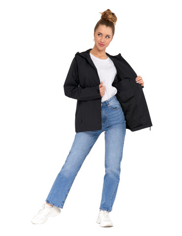 Odzież wierzchnia - Kurtka przejściowa unisex przeciwdeszczowa CZARNY - produkt 3