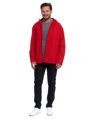 Odzież wierzchnia - Kurtka przejściowa unisex przeciwdeszczowa CZERWONY - produkt 6
