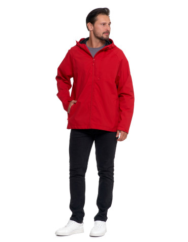 Odzież wierzchnia - Kurtka przejściowa unisex przeciwdeszczowa CZERWONY - produkt 8
