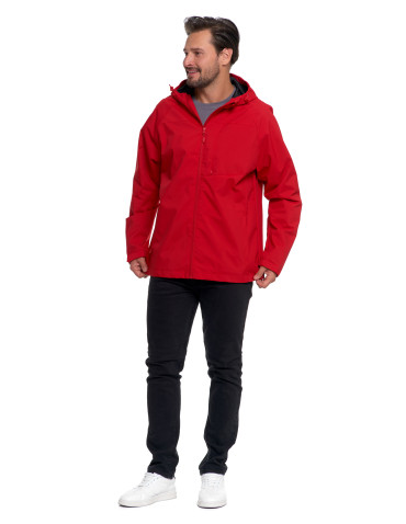 Odzież wierzchnia - Kurtka przejściowa unisex przeciwdeszczowa CZERWONY - produkt 13