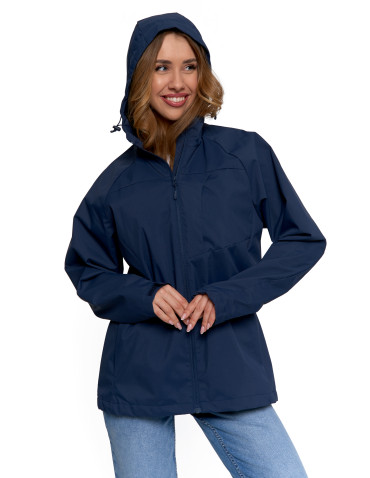 Odzież wierzchnia - Kurtka przejściowa unisex przeciwdeszczowa GRANATOWY - produkt 3