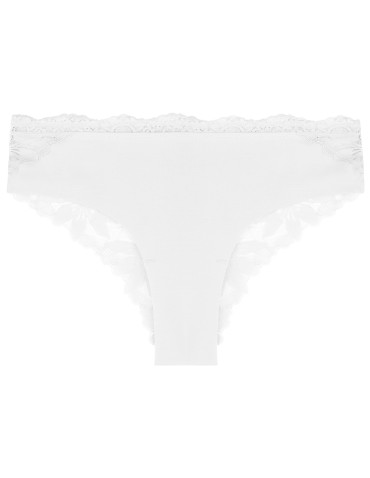 Figi - Majtki bawełniane damskie figi bikini koronkowy tył 6-pak WIELOKOLOROWY - produkt 5