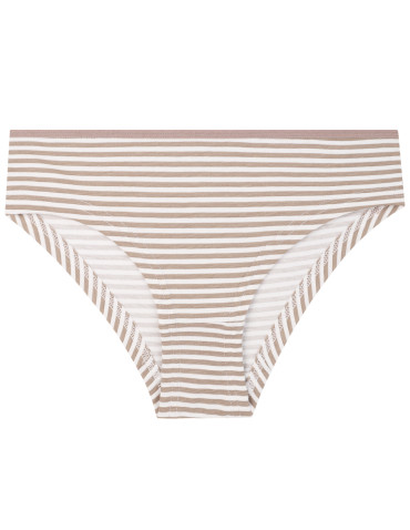 Figi - Damskie majtki figi bikini w paski i jednolite 4-pak WIELOKOLOROWY - produkt 2