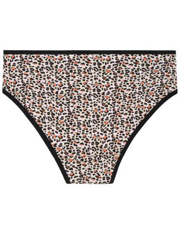 Figi - Majtki damskie figi bikini z siateczką 3-pak WIELOKOLOROWY - produkt 3