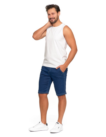 Koszulki, topy, koszule - Tank top męski bawełniany koszulka bez rękawów BIAŁY - produkt 6