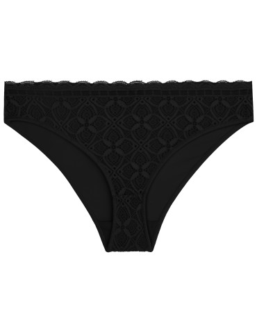 Figi - Damskie majtki figi mini bikini w koronkowe wzory 3-pak WIELOKOLOROWY - produkt 5
