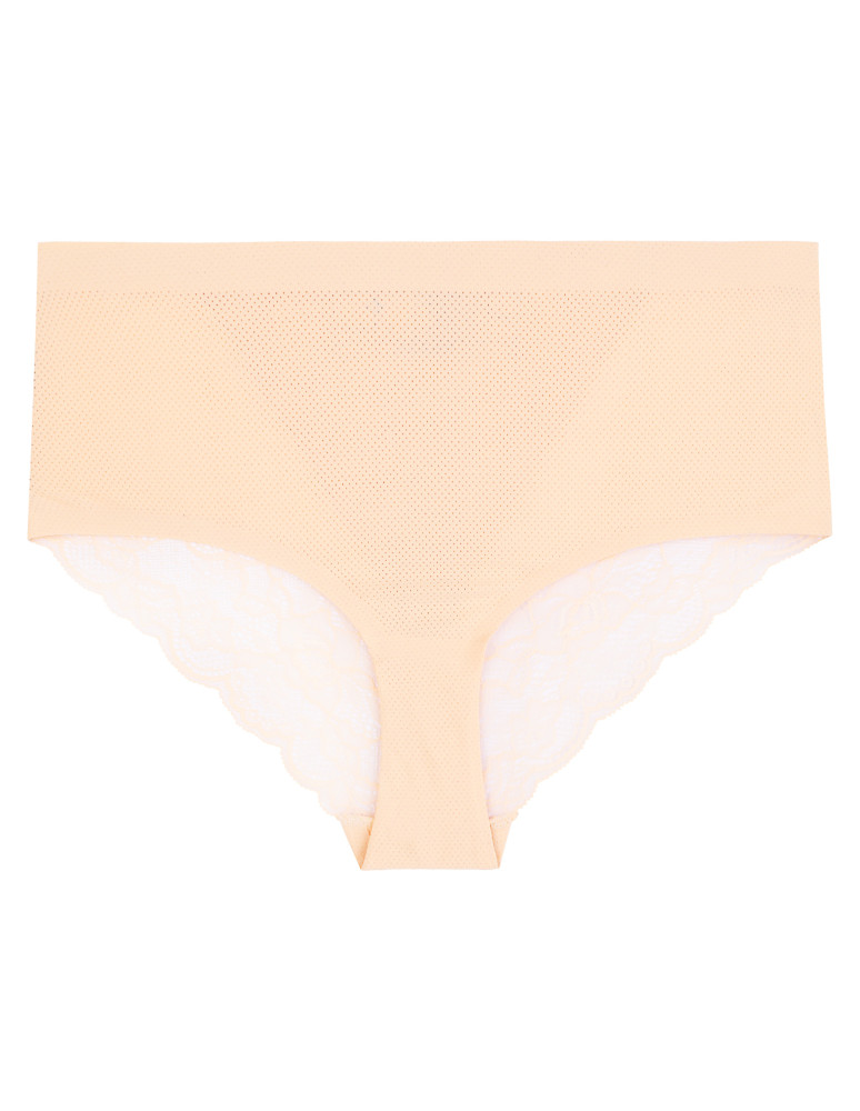 Figi - Majtki damskie z koronką maxi bikini 3-pak WIELOKOLOROWY - produkt moraj.pl 3