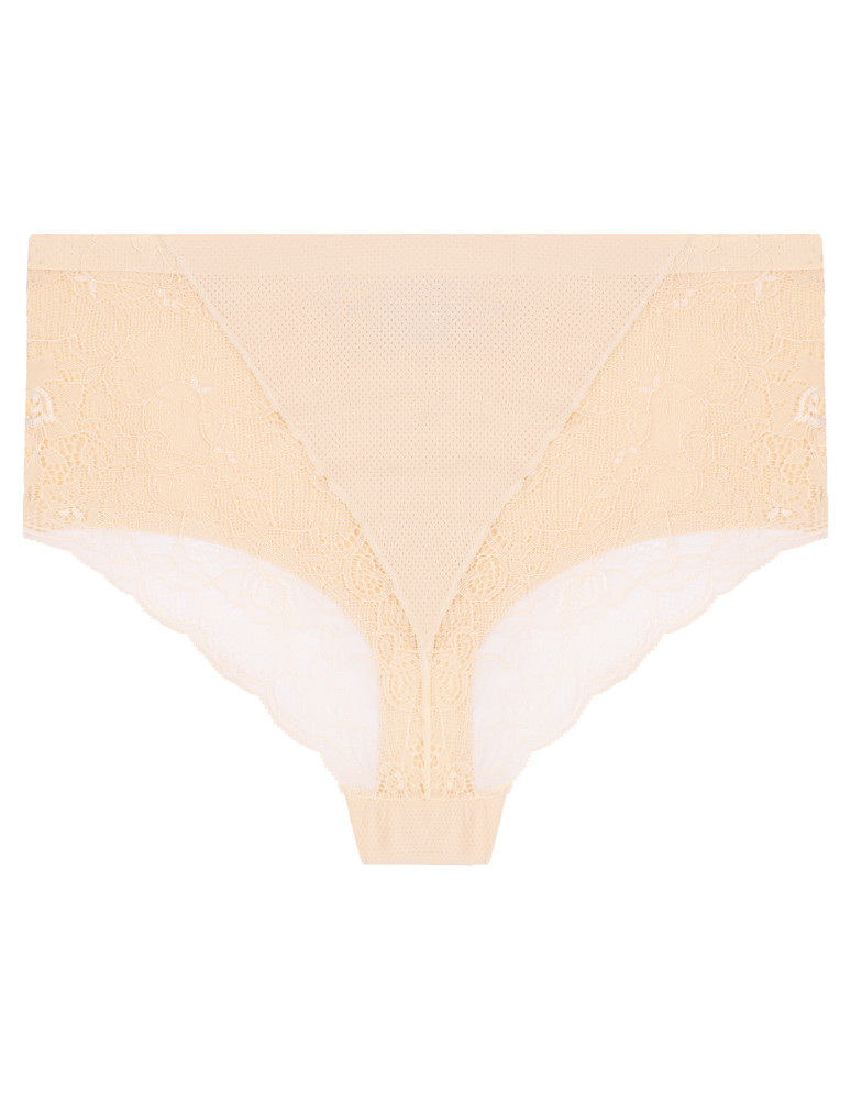Figi - Majtki damskie z koronką maxi bikini 3-pak WIELOKOLOROWY - produkt moraj.pl 4