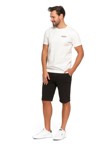 Koszulki, topy, koszule - T-shirt męski bawełniany z nadrukiem BIAŁY - produkt 2