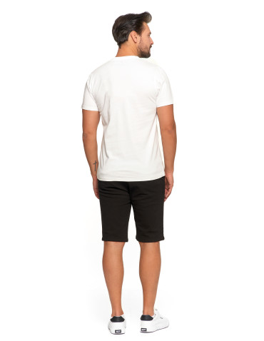 Koszulki, topy, koszule - Koszulka męska bawełniana T-shirt z nadrukiem BIAŁY - produkt 3