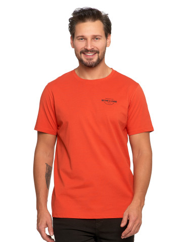 Koszulki, topy, koszule - T-shirt męski bawełniany koszulka z nadrukiem POMARAŃCZOWY - produkt 1