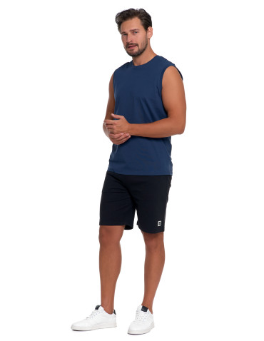 Koszulki, topy, koszule - Koszulka męska tank top bez rękawów NIEBIESKI - produkt 2