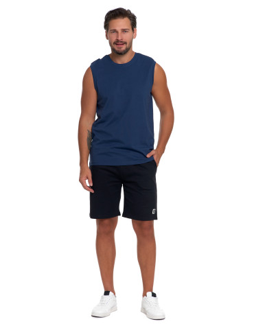 Koszulki, topy, koszule - Koszulka męska tank top bez rękawów NIEBIESKI - produkt 4