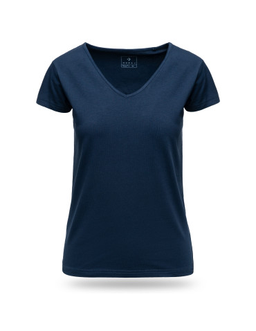 Koszulki i topy - Koszulka damska T-shirt z dekoltem w serek 3-pak WIELOKOLOROWY - produkt 4