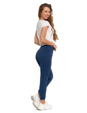 Spodnie - Spodnie damskie joggery NIEBIESKI - produkt 2