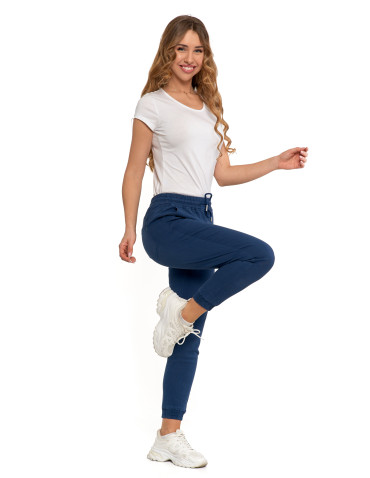 Spodnie - Spodnie damskie joggery NIEBIESKI - produkt 3