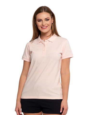 Polo - Koszulka polo damska z kołnierzykiem RÓŻOWY - produkt 1
