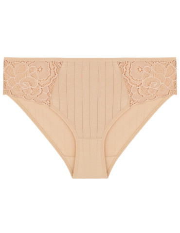 Figi - Majtki damskie figi bikini z koronkowymi wstawkami 6-pak WIELOKOLOROWY - produkt 3