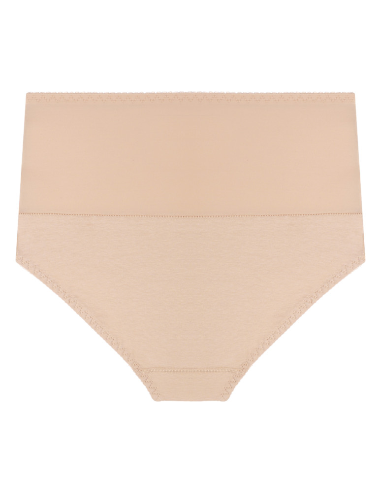 Figi - Majtki damskie maxi bikini z wysokim stanem modelujące 3-pak BEIGE - produkt moraj.pl 3