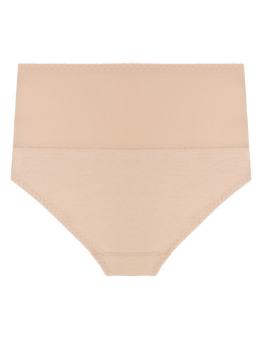 Figi - Majtki damskie maxi bikini z wysokim stanem modelujące 3-pak BEIGE - produkt 6