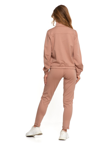 Bluzy - Bluza damska dresowa bez kaptura BEŻOWY - produkt 19