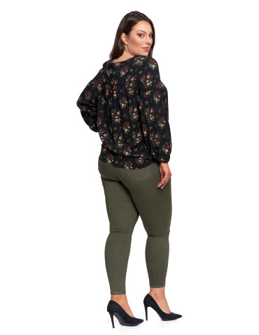 Nowości - Spodnie damskie skinny elastyczne SZARY - produkt 13