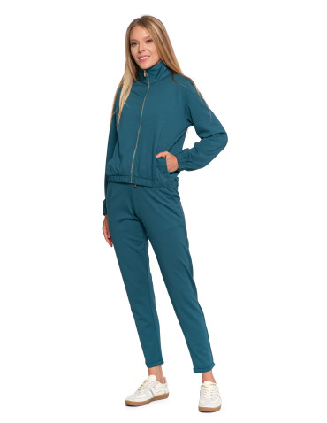 Bluzy - Bluza damska dresowa bez kaptura ZIELONY - produkt 15