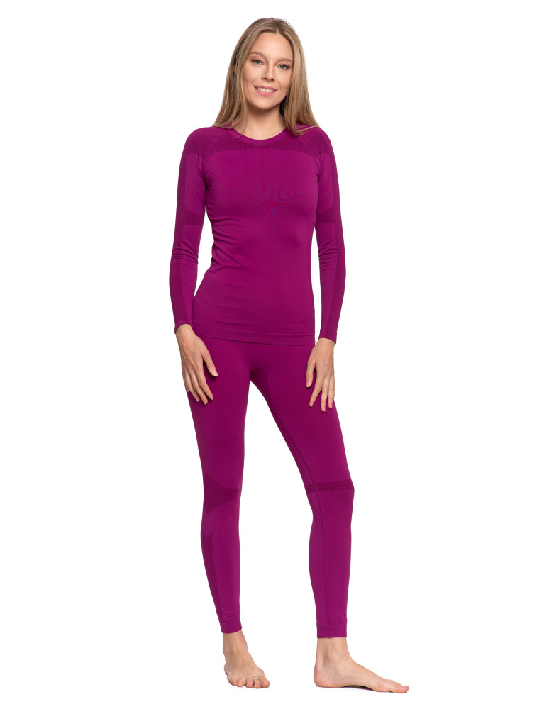 Bielizna termoaktywna - Damskie legginsy termoaktywne FIOLETOWY - produkt moraj.pl 1