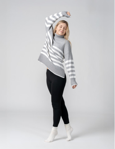 Legginsy - Klasyczne bawełniane legginsy damskie WIELOKOLOROWY - produkt 16