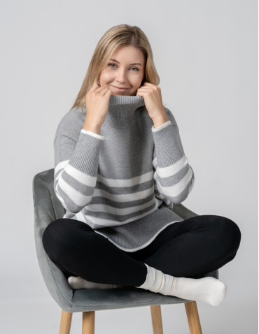 Legginsy - Klasyczne bawełniane legginsy damskie WIELOKOLOROWY - produkt 15