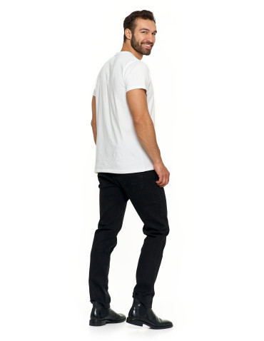 Koszulki, topy, koszule - Koszulka męska T-shirt bawełniana Premium okrągły dekolt BIAŁY - produkt 7