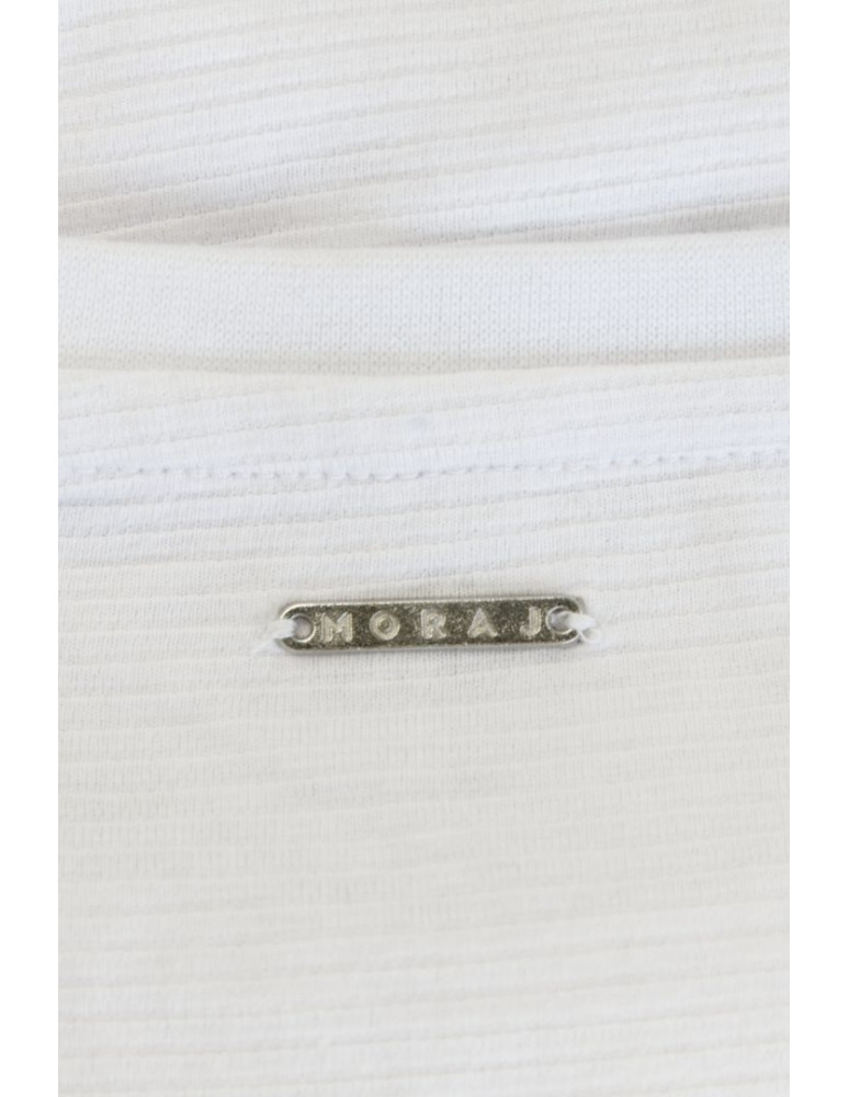Koszulki, topy, koszule - T-shirt męski prążkowany bawełna czesana Premium Line BIAŁY - produkt moraj.pl 3