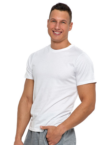 Koszulki, topy, koszule - Koszulka męska bawełniana T-shirt BIAŁY - produkt 1