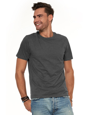 Koszulki, topy, koszule - Koszulka męska bawełniana T-shirt CIEMNY SZARY - produkt 2