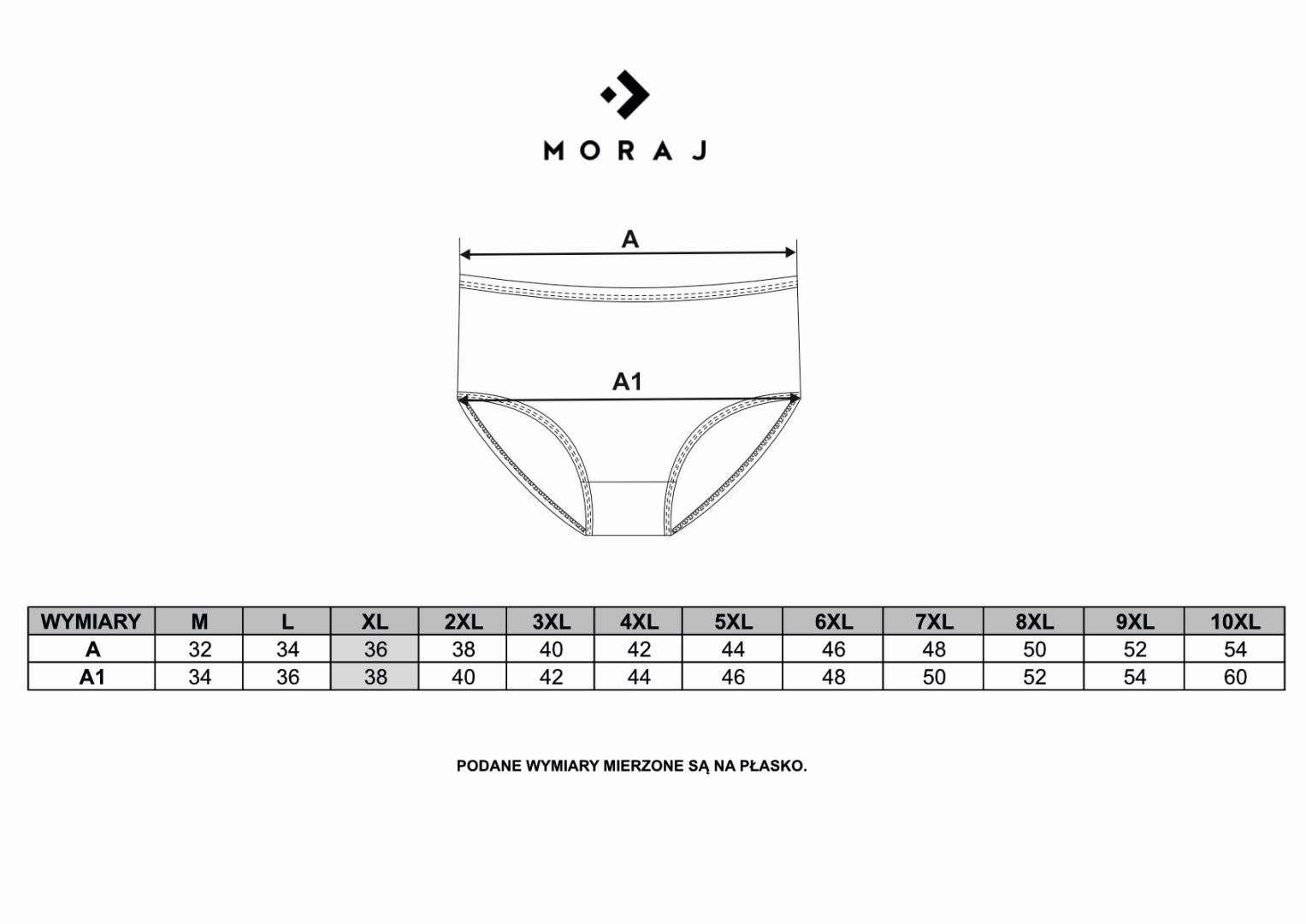 Majtki damskie bawełniane z wysokim stanem plus size 4-pak