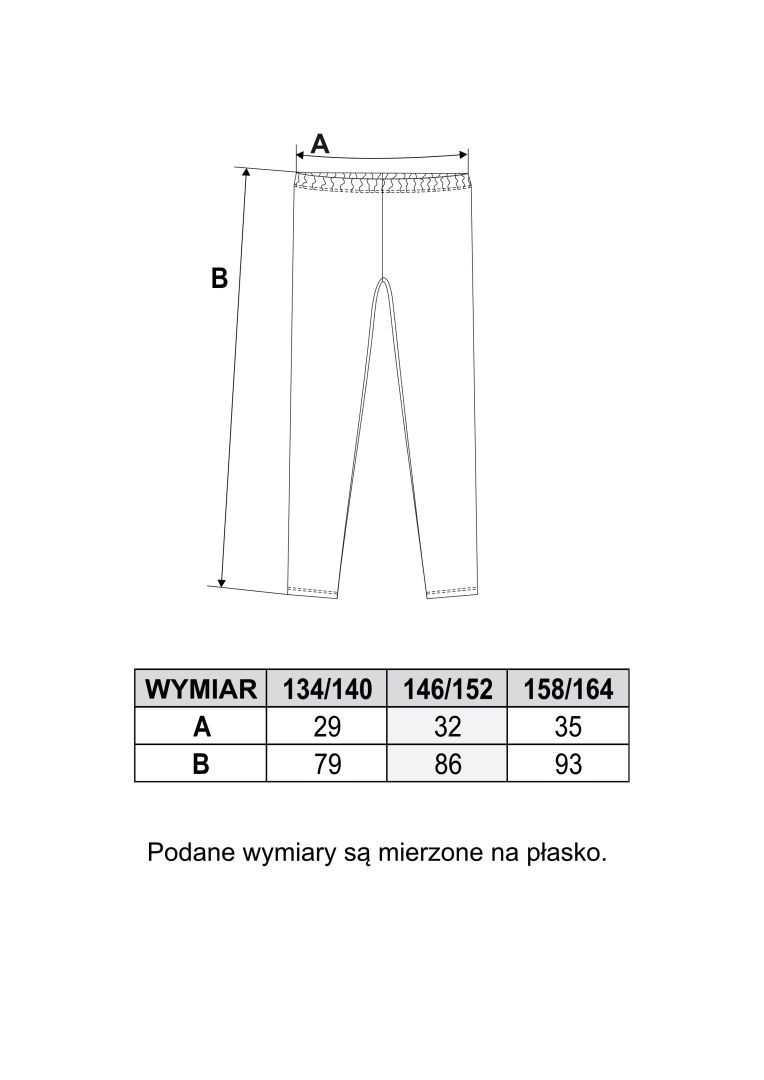 Legginsy młodzieżowe geometryczne, ananasy