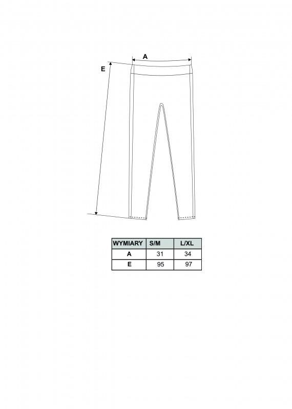 Legginsy damskie welurowe z lampasem Legginsy damskie welurowe z lampasem