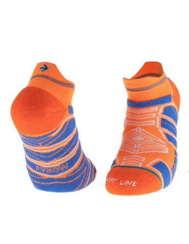 Stopki - Bezszwowe skarpetki stopki sportowe unisex sport line POMARAŃCZOWY - produkt 1