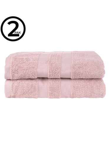 Kąpielowe - Mały ręcznik bawełniany 100% różowy 50x100 cm 2-pak RÓŻOWY - produkt 2