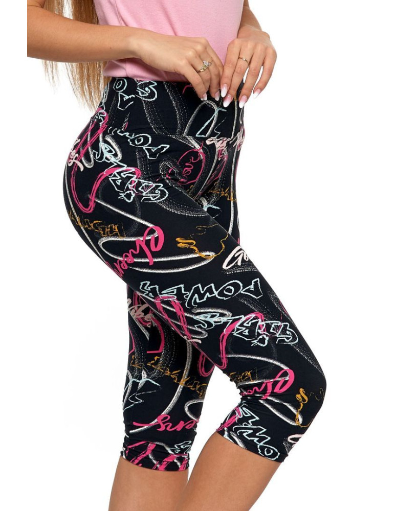 Legginsy - Legginsy damskie 3/4 wzorzyste WZÓR 2 - produkt moraj.pl 2