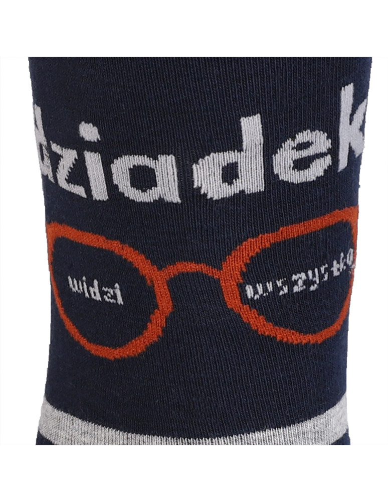 Długie - Zestaw skarpetek w pudełku prezent na Dzień Dziadka 2-pak WIELOKOLOROWY - produkt moraj.pl 5