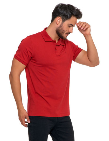 Polo - Koszulka polo męska z bawełny czesanej Premium Line BORDOWY - produkt 5