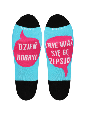 Stopki - Skarpetki stopki damskie z zabawnymi napisami śmieszne WZÓR 2 - produkt 1